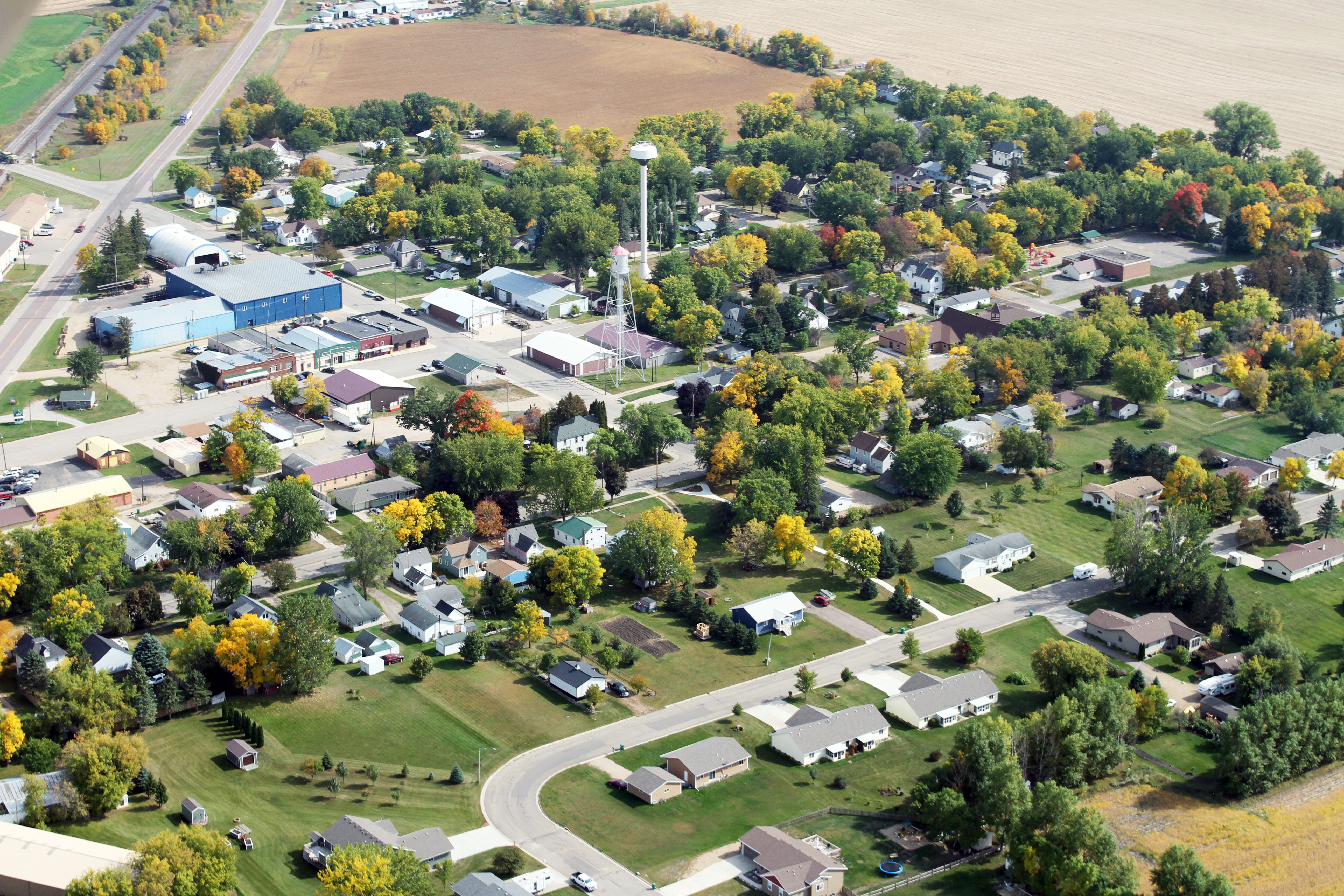 aerial view of lowry
