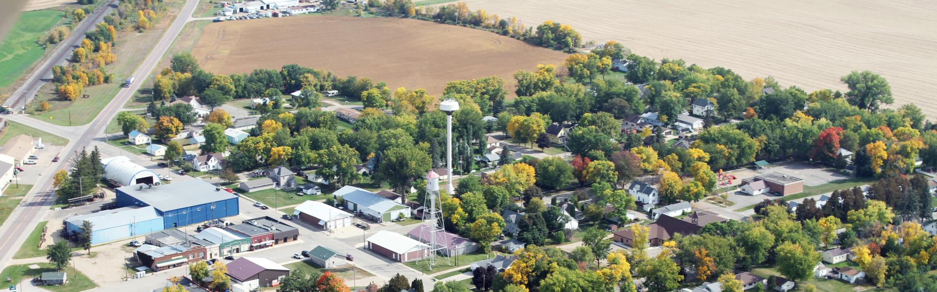 aerial view of lowry